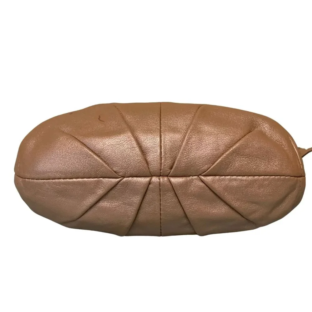 Coach Rose Gold / Bronze Leather Shoulder Bag Crossbody Purse